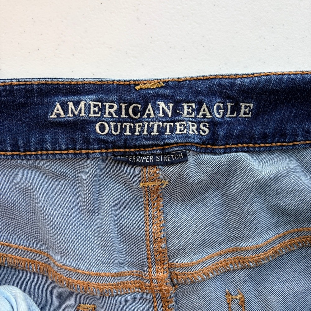 American Eagle Jeggings Size 6 Blue Excellent - Picture 8 of 9